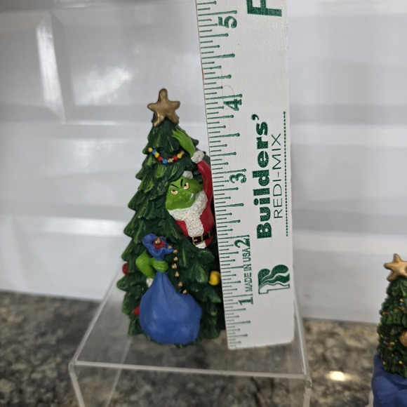 2-Dr Seuss Grinch In Chimney Stealing Christmas Resin Figures 3.75 - Picture 6 of 7